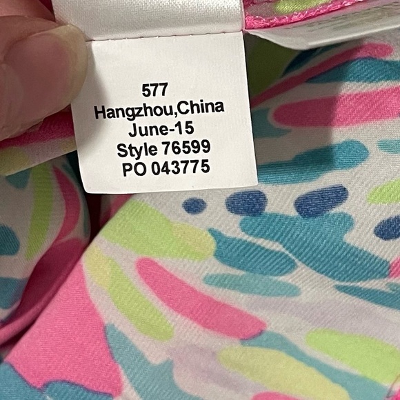 Lilly Pulitzer Deanna Romper in Palm Reader Size XS Preppy Resortwear Travel - Picture 7 of 7